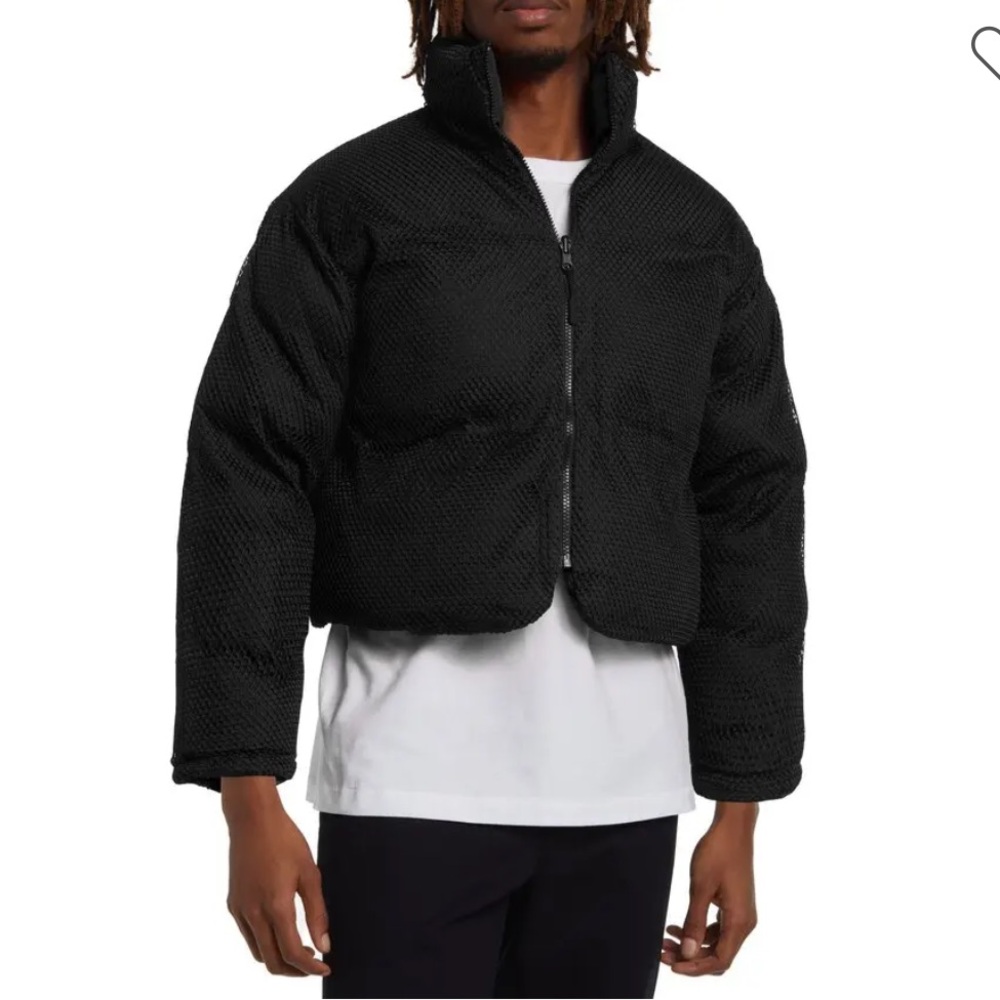CONNOR MCKNIGHT Gender Inclusive Reversible Down Puffer Jacket - Black Sz M NWOT